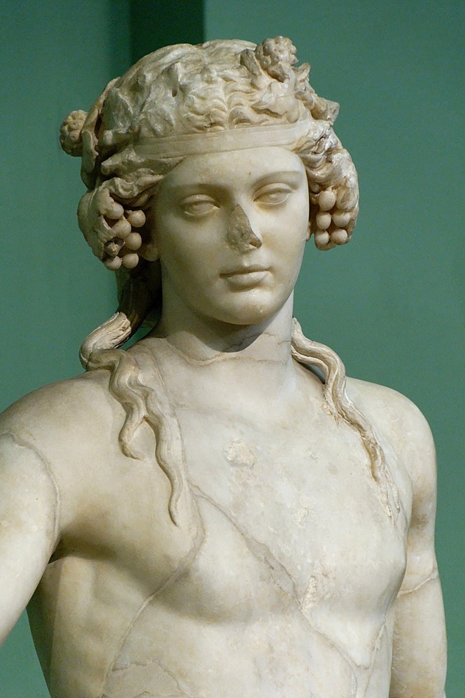 Marble bust of Dionysus