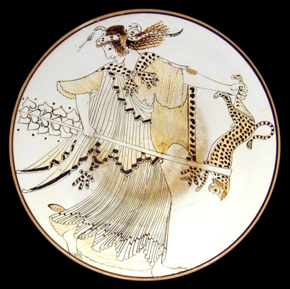 Ancient ring depicting a maenad